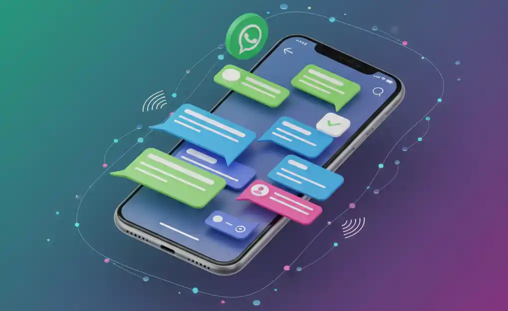 WhatsApp Messaging Illustration